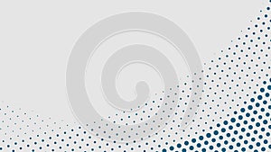 Modern Abstract Halftone Dot Pattern Background Template Design With Blue Gradient Effect For Business Presentation