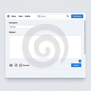 Modern Email Compose Interface Design