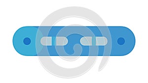 Minimalist Progress Bar Icon for Loading and Completion Status, vector design Generative AI