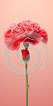 Minimalist Red Carnation Mobile Wallpaper For Distinctive And Hisense H8g