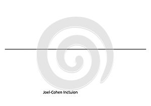 A minimalist representation featuring a single horizontal black line