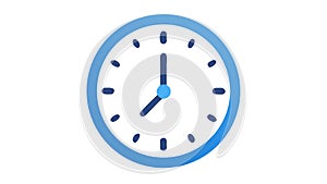 Minimalist Round Clock Icon: Time and Schedule, Flat Vector, vector design Generative AI