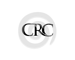 Minimalist Simple Letter CRC Logo Design photo