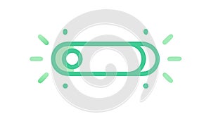 Minimalist Slider Toggle Button User Interface Control, vector design Generative AI