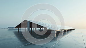 Minimalist Solar Panel Array Design Reflecting Modern Renewable Energy Architecture