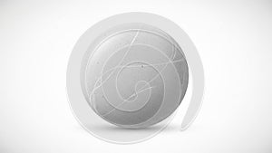 Patterns are thin and white creating a gentle contrast against the grey