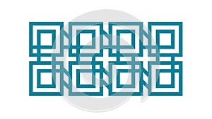 Minimalist Square Grid Pattern: Abstract Geometric Line Design, vector design Generative AI