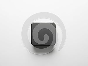 Minimalist square object on plain background