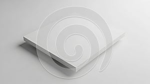 Minimalist square surface on plain background