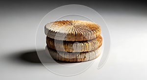 Stacked Circular Objects with Textured Surface