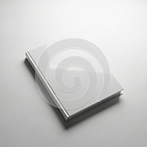 Minimalist stack of white paper on plain surface