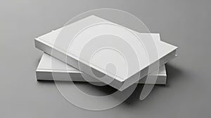 Minimalist stack of white paper sheets