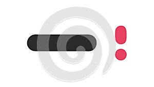 Minimalist Status Bar Icon Vector for UI UX Progress Indicators, vector design Generative AI