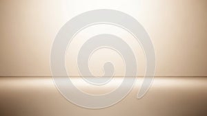 Minimalist studio background with soft warm lighting and a subtle gradient transitioning from light beige to white