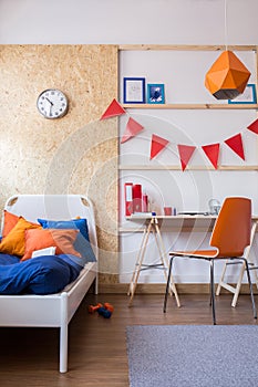 Minimalist style study area