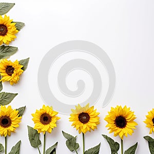 Minimalist Sunflower Frame Open Creativity