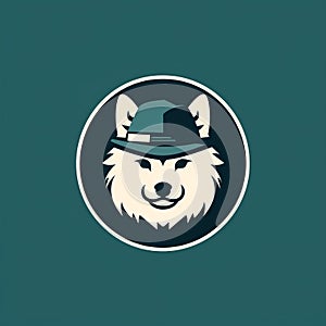 Minimalist Sympathic Wolf Logo With Vintage Aesthetics