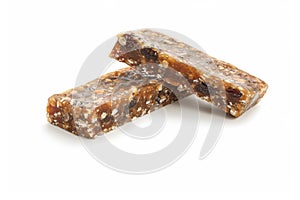 minimalist tableau featuring sugar-free date and nut bars