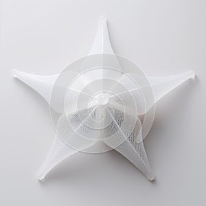 Minimalist Textile Inspired 3d Printed Starfish Sculpture