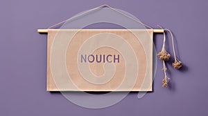 Minimalist Textiles: Nouch Hangup Banner In Light Violet