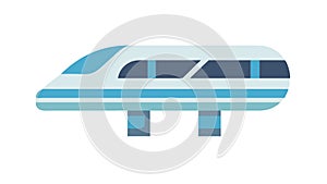 Minimalist Train Icon Public Transportation Symbol, vector design Generative AI