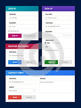 Minimalist user interfaces in metro style.