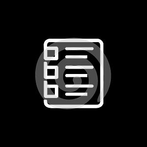 Checklist or To-Do List Document Icon