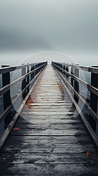 Minimalist view explores unique textures in weather beaten drawbridges photo
