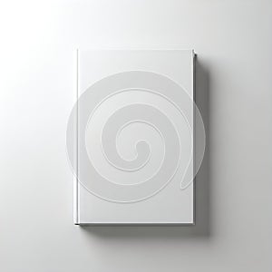 Minimalist wall-mounted white rectangular box against a plain background