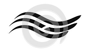 Minimalist Wavy Lines Pattern Vector, Clean Abstract Background, vector design Generative AI