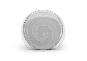 Minimalist white circular object
