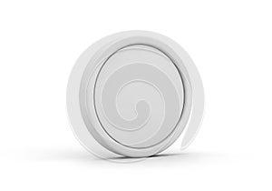 Minimalist white circular object