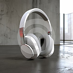 Minimalist White Headphones With 8k Resolution And If Design Award