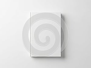 Minimalist white rectangular object against a plain background