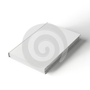 A minimalist white rectangular object with a smooth surface and rounded edges. isolated on white background