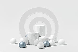 Minimalist Winter Product Presentation Display