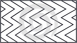 Minimalist Zigzag Line Seamless Pattern: Geometric Design, vector design Generative AI