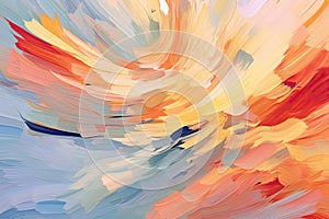 minimalistic abstract background with a single brushstroke, conveying fluidity and spontaneity