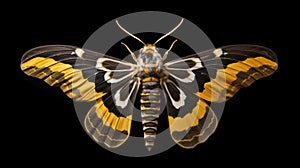 Minimalistic African Deathshead Hawkmoth AI Generated
