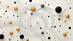 minimalistic background with line and dot patterns, creating a simple impression with copy space ai generated.