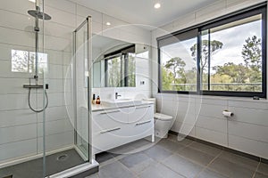 Minimalistic bathroom interior