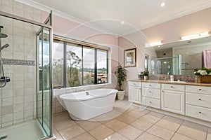 Minimalistic bathroom interior