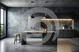 Black Studio Backdrop with minimal design