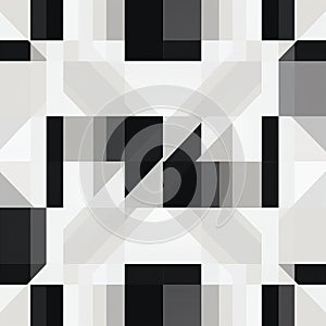 Minimalistic Black And White Abstract Vector Pattern photo