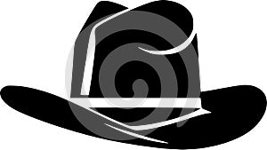 Cowboy hat - minimalist and flat logo - vector illustration photo