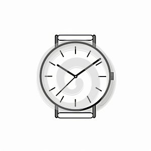 Minimalistic Blackline Watch Vector - Danish Design Inspired