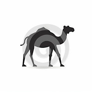 Minimalistic Camel Outline Vector Icon For Ux ui Design