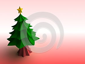 Minimalistic christmas tree (card background)