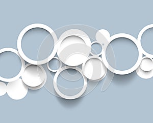Minimalistic circles concept background