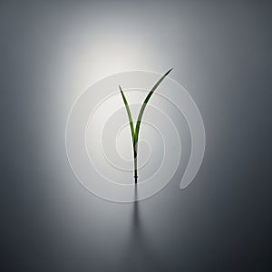 Minimalistic composition emphasizes the simplicity and elegance of the